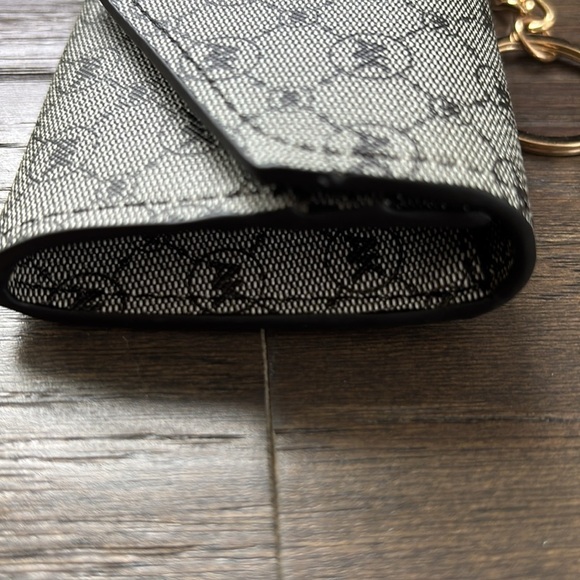 Ann Klein Key Chain wallet/ID/card holder,snap flap top,polyurethane 4.5x3 - Picture 7 of 11